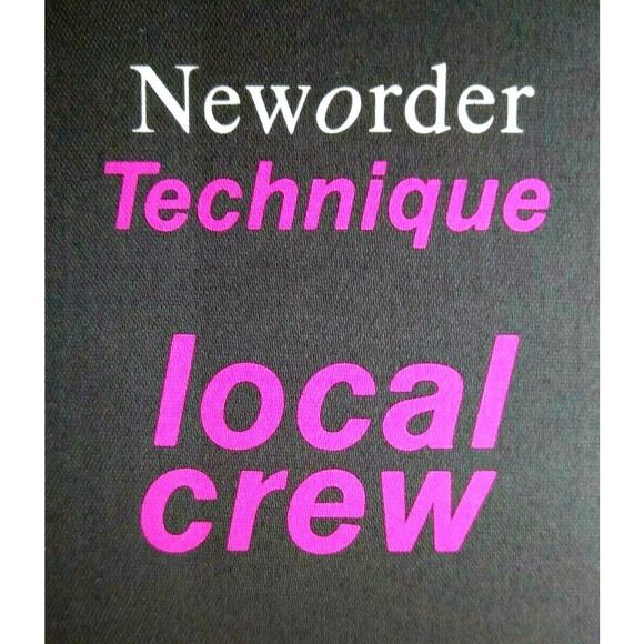 New Order Vintage Backstage Pass Original Technique Tour New Wave Joy Division - Picture 2 of 3